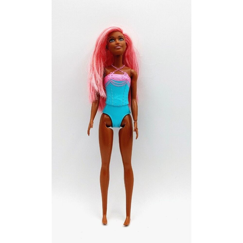 BARBIE Dreamtopia Fashion Doll Dark Skin Pink Hair 11" Mattel 2019